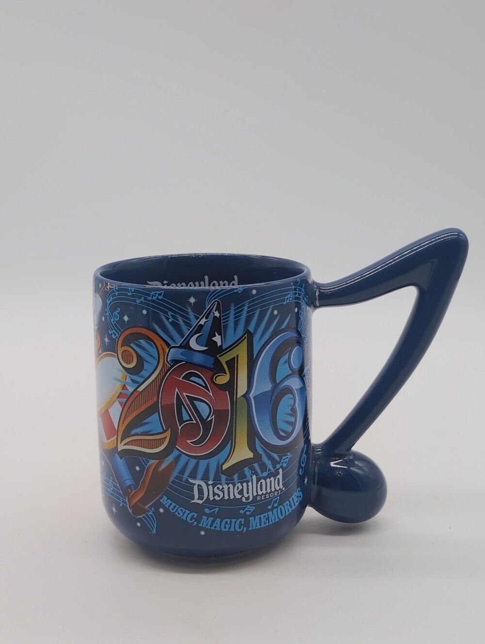 Disney Disneyland Blue 2016 Disneyland Music Magic Memories Mug